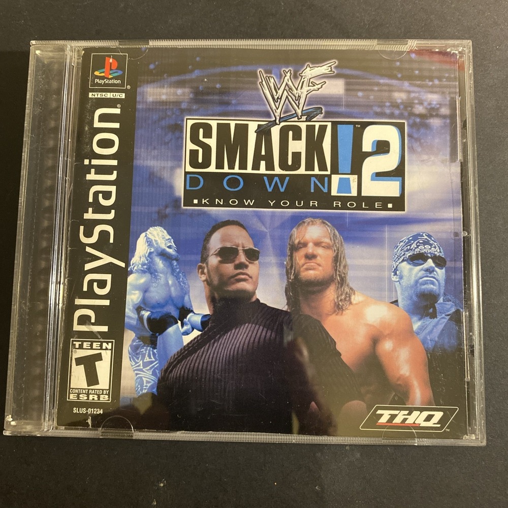 WWF SmackDown 2 Know Your Role Sony PlayStation 1 PS1 Complete Tested w/ Manual